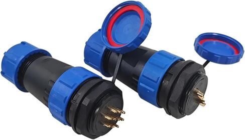 SP28 Straight IP68 Connector 2 Pin 3/4/5/6/7/9/10/12/14/16/19/22/24/26Pin Threaded Socket 1Pcs(24P) in Saudi Arabia