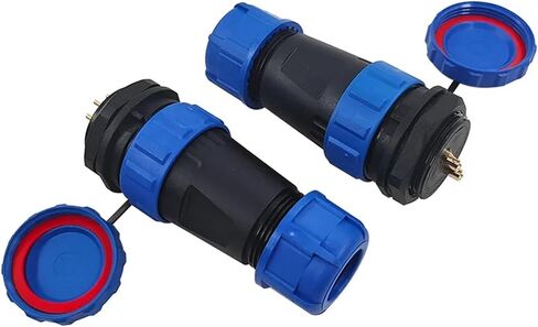 SP28 Straight IP68 Connector 2 Pin 3/4/5/6/7/9/10/12/14/16/19/22/24/26Pin Threaded Socket 1Pcs(24P) in Saudi Arabia