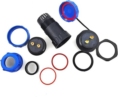 SP28 Straight IP68 Connector 2 Pin 3/4/5/6/7/9/10/12/14/16/19/22/24/26Pin Threaded Socket 1Pcs(24P) in Saudi Arabia