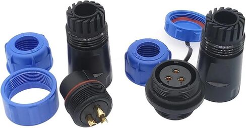 SP2110 SP2111 Connector Docking 2Pin 3pin 4pin 5pin 7pin 9pin 12pin IP68 Power Cable Connector SP21 1Pcs(3Pin) in Kuwait