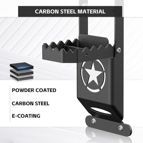 for JK JL JT Hinge Step Foldable Foot Pedal with Bottle Opener Compatible with 2007-2025 Jeep Wrangler JK JL JKU JLU Unlimited & Gladiator JT 2/4 Doors, Foot Step Accessories Star Sign Door in Saudi Arabia