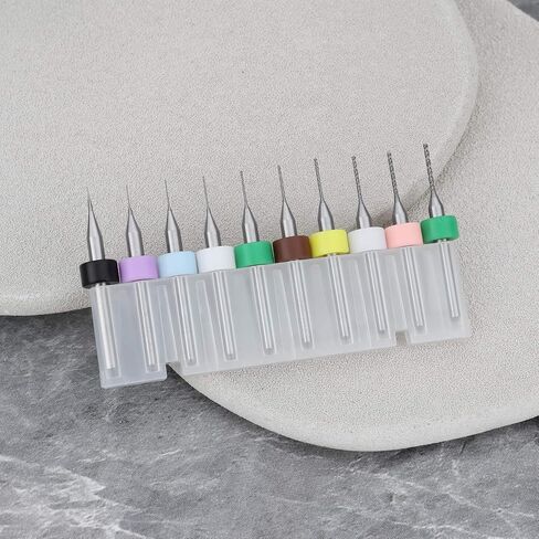 1 مجموعة من 0.1-1.0mm ثنائي الفينيل متعدد الكلور تنغستن نحت الصلب والصيانة بتات مناسبة لنحت لوحات الدوائر وصيانة المشاهدة in Saudi Arabia