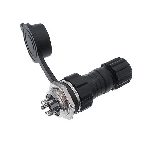 10Pcs Back Nut Connector GX16 M16 Back Nut Male Female Socket Docking 2-10pin(Back nut 6P 10PCS) in Kuwait