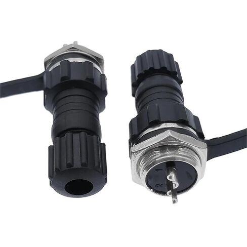 10Pcs Back Nut Connector GX16 M16 Back Nut Male Female Socket Docking 2-10pin(Back nut 6P 10PCS) in Kuwait