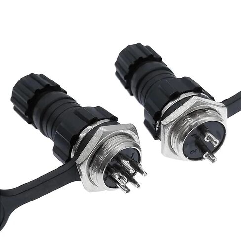 10Pcs Back Nut Connector GX16 M16 Back Nut Male Female Socket Docking 2-10pin(Back nut 6P 10PCS) in Kuwait