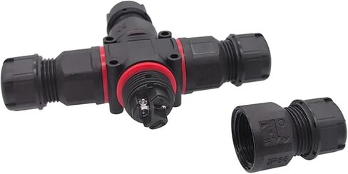 3pin 4pin 4 Way LED LED الصناعي الكهربائي X-Connector IP68 L20 كبلات متشابكة من أربعة اتجاهات متشابكة في الهواء الطلق 1pcs (4pin) in Saudi Arabia