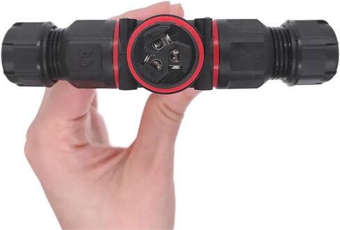 3pin 4pin 4 Way LED LED الصناعي الكهربائي X-Connector IP68 L20 كبلات متشابكة من أربعة اتجاهات متشابكة في الهواء الطلق 1pcs (4pin) in Saudi Arabia
