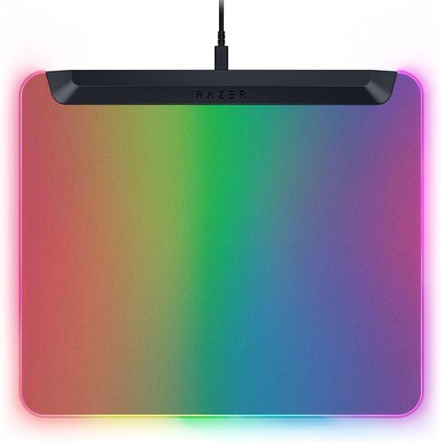 Razer Firefly V2 Pro Fully Illuminated RGB Gaming Mouse Mat: Backlit Design - 15 Zone Lighting - USB 2.0 Port - Detachable USB Type C Cable - Micro Textured Surface - Anti Slip Base - Phantom Green in Kuwait