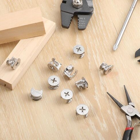 10 PCS CAM أقفال للأثاث ، 15 × 12 مم توصيل الأثاث كام كام كاميرا قفل درج درج ، قفل غريب الأطوار موصلات الأثاث إصلاح أجهزة أجهزة أجهزة أجهزة الخزانة in Kuwait