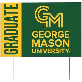 Desert Cactus George Mason University Patriots 12x18" Graduate Graduation Celebration Yard Sign Graduates Outdoor Lawn Display with Stakes (Grad Sign 3) in Saudi Arabia