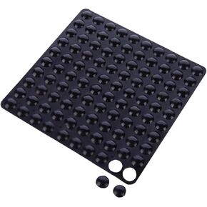 Gadpiparty 100pcs Self-Adhesive Rubber Bumper Pads Noise-Dampening Anti-Collision Stickers for Wall and Cabinet Protection Black Furniture Pads for Door Handles and Appliances in Saudi Arabia