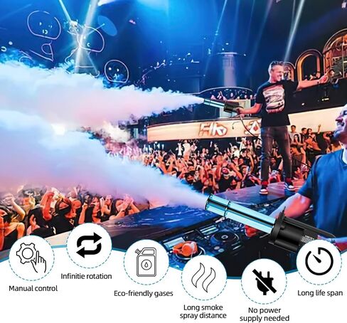 CO2 Cannon Smoke Machine ، LED CO2 Blaster مع أضواء RGB ، معدات التأثير الماكينة لآلة FOG CO2 in Kuwait