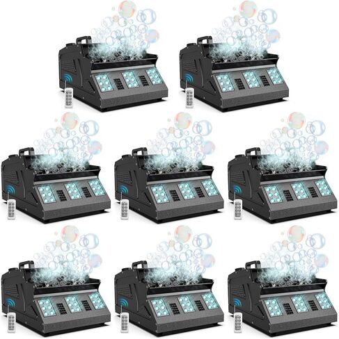 آلة الضباب 2000W ، 3 في 1 آلة فقاعة الضباب مع 2 من المعجبين بالفقاعات ، 7 CH RGB 18 LED أضواء الدخان كلها في آلة واحدة ، آلة الضباب للحفلات ، حفل زفاف ، مهرجان ، عيد ميلاد in Kuwait