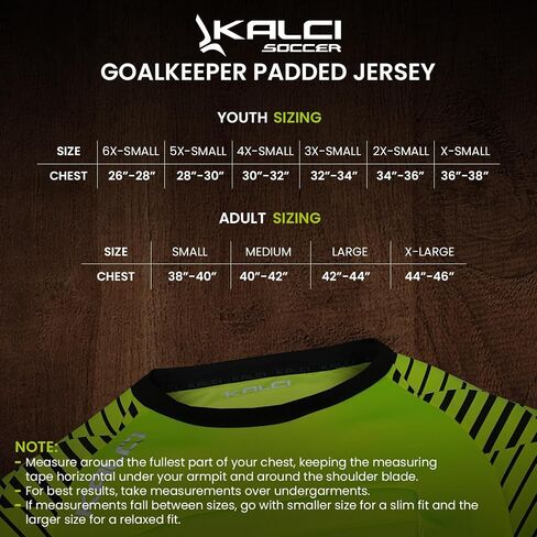 Kalci Soccer Goalie Shirt, Padded Goalkeeper Jersey, Youth/Adult & Kids Sizes, Long Sleeve Football Padded Shirt Mens in Kuwait