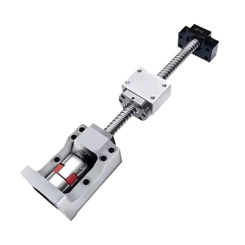 مجموعات برغي لسم المسمار مزدوج الجوز الجوز مكيفات الكرة المسمار SFU1605 1150-1550 مم+HM12-57 لـ NEMA23 الألومنيوم BF12+اقتران+DSG16H (1250 مم) in Kuwait