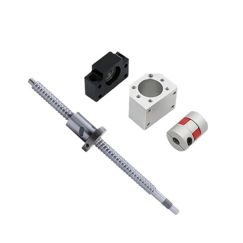 مجموعات برغي لسم المسمار مزدوج الجوز الجوز مكيفات الكرة المسمار SFU1605 1150-1550 مم+HM12-57 لـ NEMA23 الألومنيوم BF12+اقتران+DSG16H (1250 مم) in Kuwait