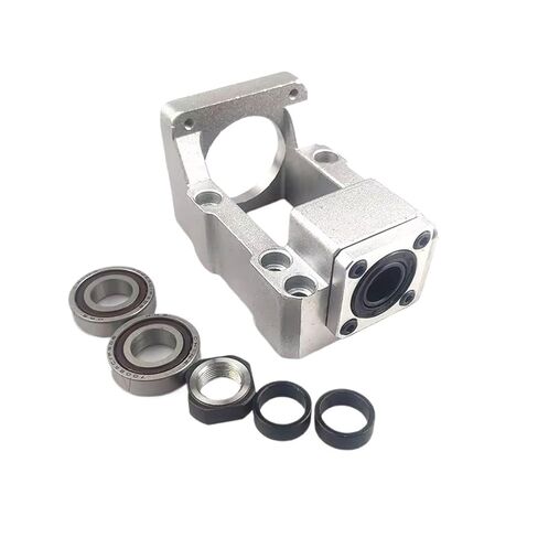 مجموعات برغي لسم المسمار مزدوج الجوز الجوز مكيفات الكرة المسمار SFU1605 1150-1550 مم+HM12-57 لـ NEMA23 الألومنيوم BF12+اقتران+DSG16H (1250 مم) in Kuwait