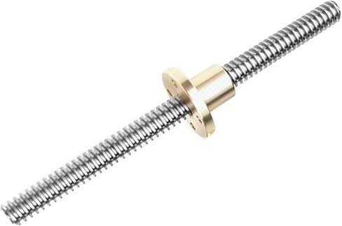 كرات الكرة المعدنية Nut 1PCS T5 منحرف قضيب قضيب الرصاص خيط المسمار 5 مم الرصاص 2mm مع الجوز النحاسي L = 150mm-1000mm (750mm) in Saudi Arabia