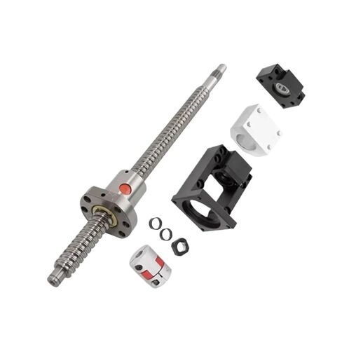آلة التحكم في الكرة المزدوجة صامد الجوز آلة HGR25 خطية خطية HR25 BALL SFU2010 150-1000MM +BF15 HM15-86 لـ NEMA 34 مقعد المحرك +مقرن DSG20H للأجزاء (550 مم) in Kuwait