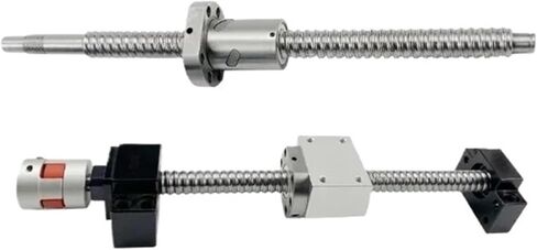 مجموعة المسمار المسمار كرة التحكم في الجوز المزدوج مجموعة 300-1000mm SFU2510 C7 نهاية BKBF20 إكسسوارات اقتران الدعم (750 مم) in Saudi Arabia