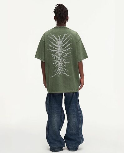Tees Graphic Tees عتيقة Terts كبيرة الحجم y2k الشارع الشارع مضحك قميص قصير الأكمام قمم الصيف للجنسين S-5XL in Saudi Arabia