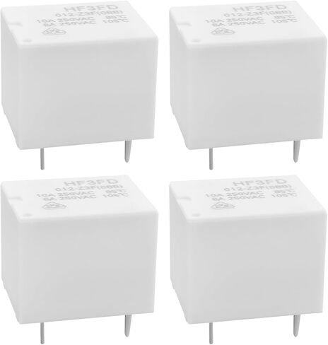 2PCS 5-pin 10A 250VAC Relay HF3FD 012-Z3F Relay 12VDC Suitable for Industrial Automation Home Appliance Control Automotive Electronics in Saudi Arabia