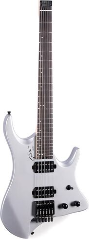 Grote Headless Guitar Solid Mahogany Body Canadian Maple Neck Model GRHL-03 (رمادي) in Saudi Arabia