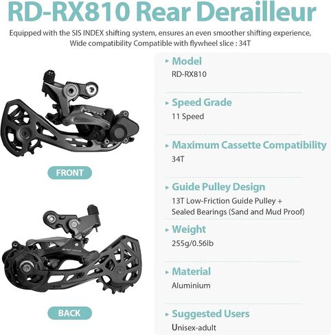 الدراجة الخلفية Derailleur RD-RX810/812 دراجة Derailleur 11 سرعة derailleur للدراجات الجبلية للدراجات على طريق الدراجات الجبلية in Kuwait