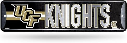 Rico Industries NCAA Central Florida Knights - UCF Metal Street Sign 4" x 15" Home Décor - Bedroom - Office - Man Cave in Saudi Arabia