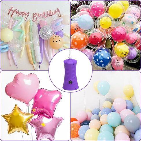 بالون مضخة كهربائية - مضخة بالون الهواء المحمولة للبالونات الطويلة ، آلة نفخ منفاخ بالون لجولة ملتوية ، حيوانات كلاسيكية ، رقائق ، بالونات اللاتكس in Kuwait