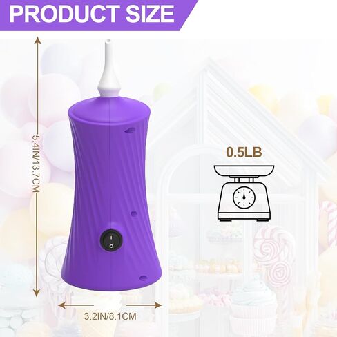 بالون مضخة كهربائية - مضخة بالون الهواء المحمولة للبالونات الطويلة ، آلة نفخ منفاخ بالون لجولة ملتوية ، حيوانات كلاسيكية ، رقائق ، بالونات اللاتكس in Kuwait