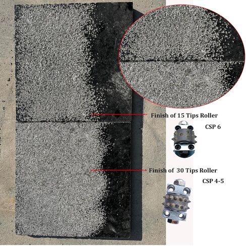 5 in. 15 Tips Roller Stone Texturing Bush Hammer, Concrete Surface Prep Bushing Hammer Plate for Handheld Polisher(5/8-11" Thread) in Kuwait