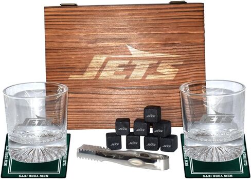 The Memory Company | Licensed NFL Giftable Team Glass Set with Cubes and Coasters in Saudi Arabia
