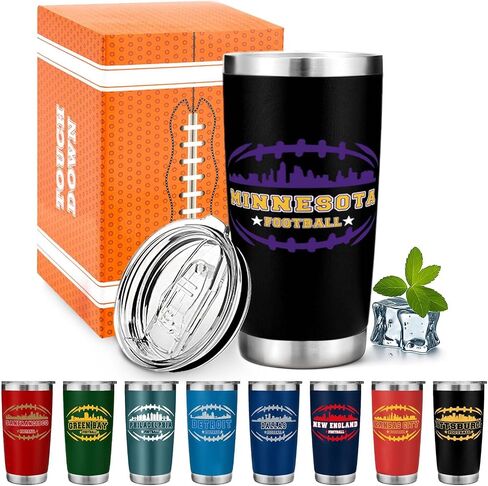معجب كرة القدم 20 أوقية سفر سفر كوب كوب كوب من البهلوان مع غطاء فيلادلفيا تحت عنوان Merch Shop Men Women Sport Stuff Gear Apparel Eagles Accessories Expressions Friend Friend Friend Dad Hight in Kuwait