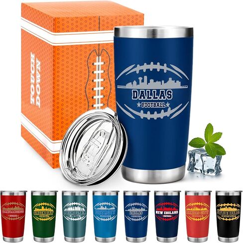 معجب كرة القدم 20 أوقية سفر سفر كوب كوب كوب من البهلوان مع غطاء فيلادلفيا تحت عنوان Merch Shop Men Women Sport Stuff Gear Apparel Eagles Accessories Expressions Friend Friend Friend Dad Hight in Kuwait