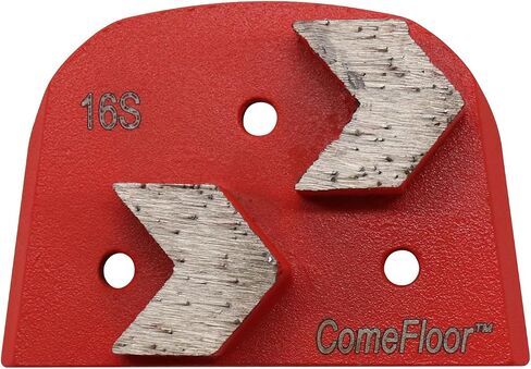 Concrete Floor Grinding Discs, Diamond Metal Grinding Tooling for Lavina Grinders, Concrete Preparation & Thin Epoxy Remove, Double Arrow Segments 16 Grit Soft Bond, Pack of 9 in Kuwait