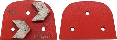 Concrete Floor Grinding Discs, Diamond Metal Grinding Tooling for Lavina Grinders, Concrete Preparation & Thin Epoxy Remove, Double Arrow Segments 16 Grit Soft Bond, Pack of 9 in Kuwait