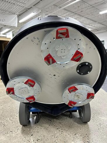 Concrete Floor Grinding Discs, Diamond Metal Grinding Tooling for Lavina Grinders, Concrete Preparation & Thin Epoxy Remove, Double Arrow Segments 16 Grit Soft Bond, Pack of 9 in Kuwait