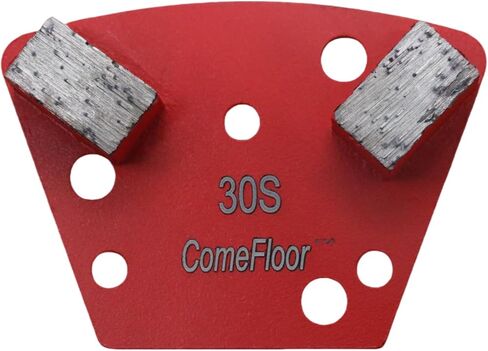 Trapezoid Diamond Metal Grinding Shoes for Concrete Floor, Compatible with Diamatic/Sase/CPS Grinders, Half Bar Seg 30/40 Grit Soft Bond, 9PCS in Saudi Arabia