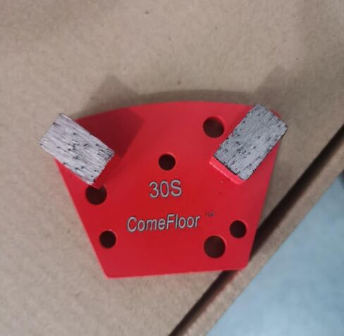 Trapezoid Diamond Metal Grinding Shoes for Concrete Floor, Compatible with Diamatic/Sase/CPS Grinders, Half Bar Seg 30/40 Grit Soft Bond, 9PCS in Saudi Arabia
