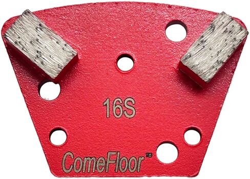 Trapezoid Diamond Metal Grinding Shoes for Concrete Floor, Compatible with Diamatic/Sase/CPS Grinders, Half Bar Seg 30/40 Grit Soft Bond, 9PCS in Saudi Arabia