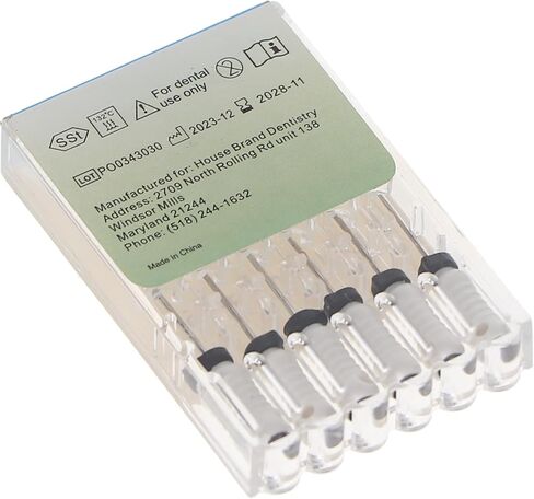 400484 HSB Hedstrom Endodontic Files 31mm #15 White Stainless Steel 6/Pk in Saudi Arabia