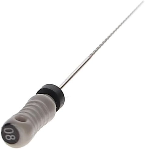 400482 HSB Hedstrom Endodontic Files Stainless Steel 31mm #08 Grey 6/Pk in Saudi Arabia