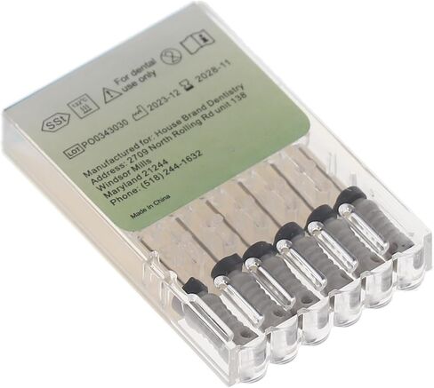 400482 HSB Hedstrom Endodontic Files Stainless Steel 31mm #08 Grey 6/Pk in Saudi Arabia