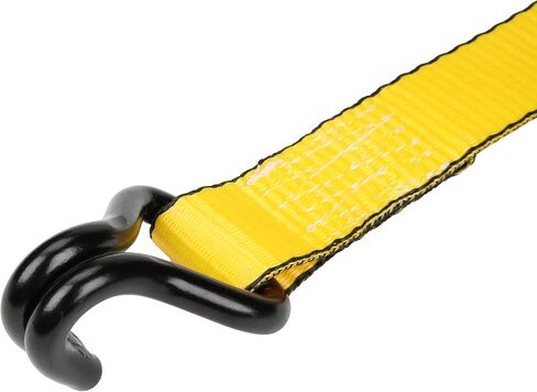 STANLEY S50002 Black/Yellow 1.5" x 16' Heavy-Duty Ratchet Straps (5,000 lb Break Strength), 2 Pack in Saudi Arabia
