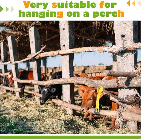 ساتينيون 24 حزمة حبل ربطة عنق صفراء عربات نايلون من نايلون مقود الدجاج للدواجن ، الدجاج ، إكسسوارات لوازم طيور اللعبة ، السحابات المتينة لضبط النفس الآمن in Kuwait