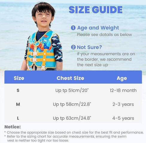 سترة السباحة الصغار Gogokids ، سترة تعويم الأطفال مع حزام قابل للتعديل مزدوج ، وسترة سباحة للأطفال لمدة 2-8 سنوات التعلم in Saudi Arabia