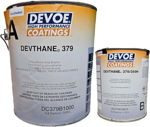 Devthane 379 طلاء البولي يوريثان-أبيض عالية | الصف الصناعي لأحواض الاستحمام ، كونترتوب ، الطائرات ، البحرية ، المعادن | 1 جالون | 2 جزء مع الجزء ب in Saudi Arabia