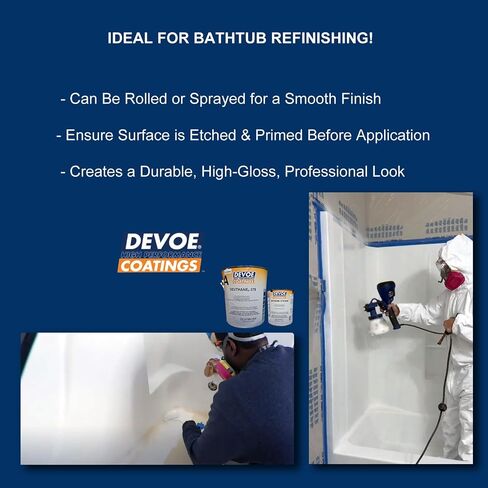 Devthane 379 طلاء البولي يوريثان-أبيض عالية | الصف الصناعي لأحواض الاستحمام ، كونترتوب ، الطائرات ، البحرية ، المعادن | 1 جالون | 2 جزء مع الجزء ب in Saudi Arabia