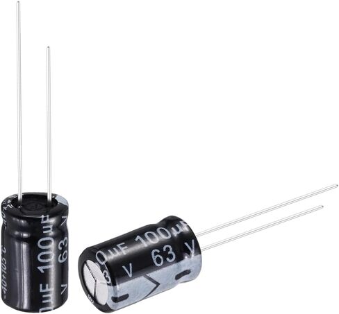 uxcell 220uF 50V 8x8mm Electrolytic Capacitor, Radial Leads Aluminum Capacitors for TV, LCD Monitor, VCD, 50Pcs in Saudi Arabia